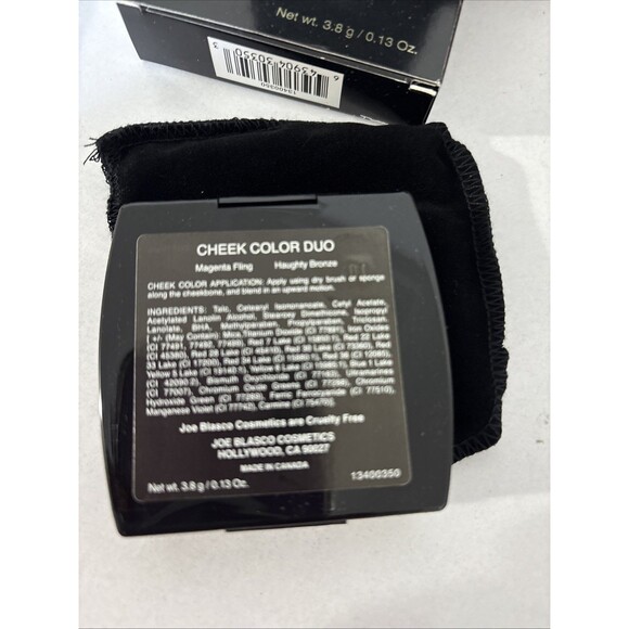 Joe Blasco Cosmetics Cheek Color Duo Magenta Fling New In Box Made In Canada - Picture 4 of 10